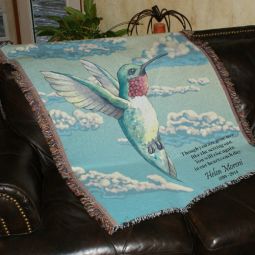 Hummingbird Memorial Throw
